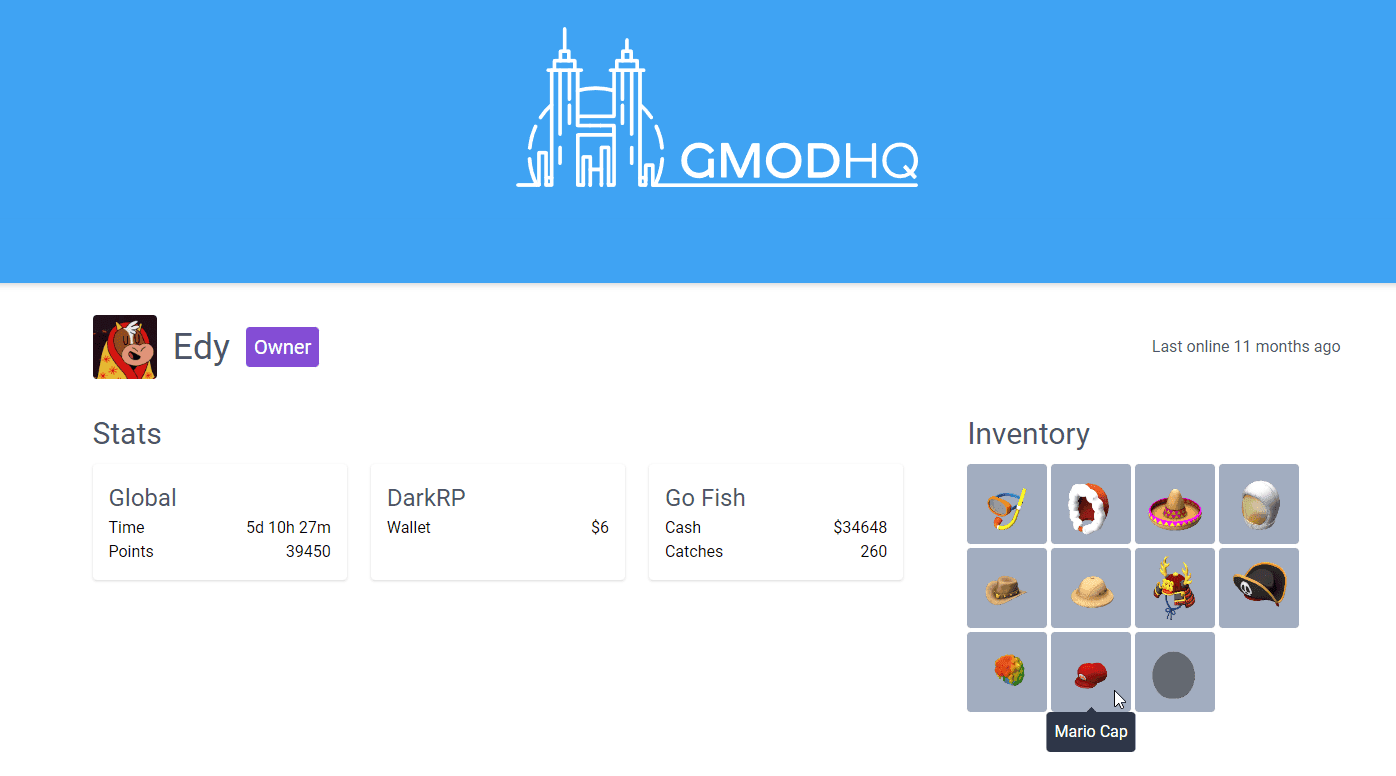 GmodHQ user profiles